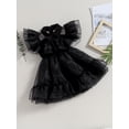 thumbnail image 3 of Wassery Kids Girl Halloween Costume Dress Flying Sleeve Turn Down Collar Tulle A-Line Dress 3T 4T 5T 6T 7T 8T 9T Big Girls Fall Halloween Party Clothes, 3 of 7