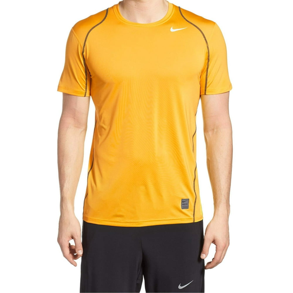 yellow dri fit t shirt