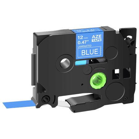 GREENCYCLE 50PK Compatible for Brother P-touch White on Blue 12mm 8m TZ TZE TZe-535 TZ-535 TZe535 TZ535 Laminated Label Tape