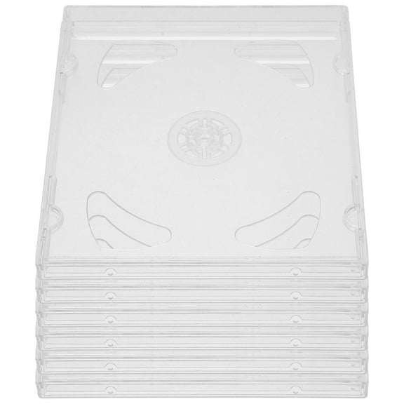 6 Pcs CD Case Display Jewel Clear Cases Cabinet Disc Square Container Travel