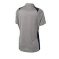 thumbnail image 6 of Sport-Tek Ladies Heather Colorblock Contender Polo-XL (Vintage Heather/ True Navy), 6 of 6