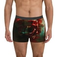 thumbnail image 2 of JUNZAN Red Dark Skull Abstract Mens Underwear Boxer Briefs for Men’s-X-Large, 2 of 7