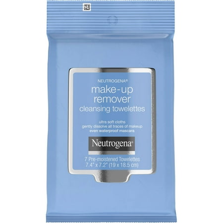 Neutrogena Facial Cleansing Makeup Remover Wipes - Travel Size - 7ct