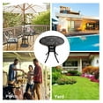 thumbnail image 2 of 31" Round Patio Bistro Dining Table Cast Aluminum with Umbrella Hole Conversation Table, Antique Bronze (31" Round Table), 2 of 2