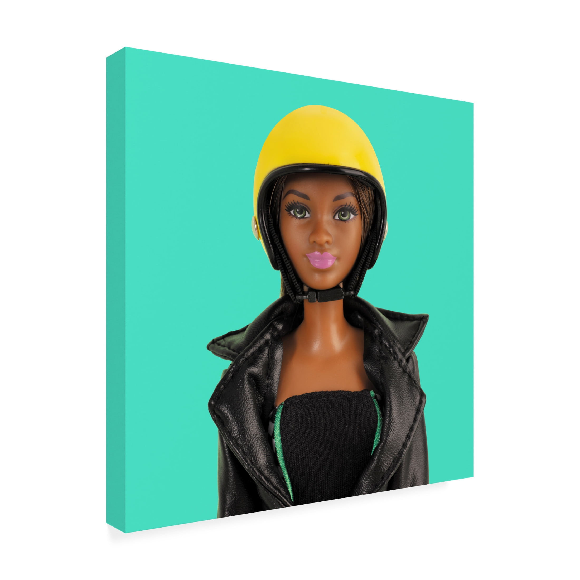 Canvas Wall Art - Julia Ramiro 'Safety First.1' Wall Art for Living Room, Bedroom, or Office Décor by Trademark Fine Art - 24 x 24 Inches