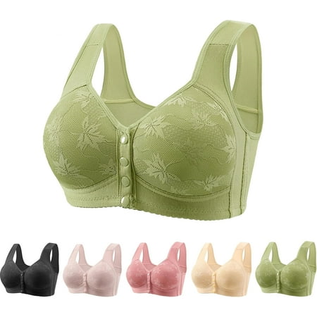 Daisy Bras for Older Women  Front Closure Bras for Older Women  No Underwire Plus Size Comfortable Bras