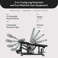 thumbnail image 4 of BalanceFrom Fitness 2-in-1 Lying Leg Extension and Curl Machine Gym Equipment, 4 of 10