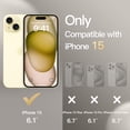 thumbnail image 2 of JETech Wallet Case for iPhone 15 6.1-Inch, Shockproof PU Leather Magnetic Flip Cover with Card Holder, Stand Feature and Full Camera Protection (Yellow), 2 of 6