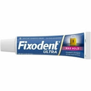 Fixodent Ultra Max Hold Dental Adhesive, 2.2 oz (Pack of 2)