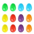 Zynic 6x4cm Eggs 12 Pack Open Plastic Eggshell Simulation Egg Party Pie