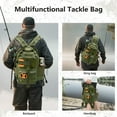 thumbnail image 3 of Bassdash Convertible Fishing Backpack Sling Bag with Rod Holder, Adjustable Tactical Water-resistant Tackle Storage Pack FP07, 3 of 8