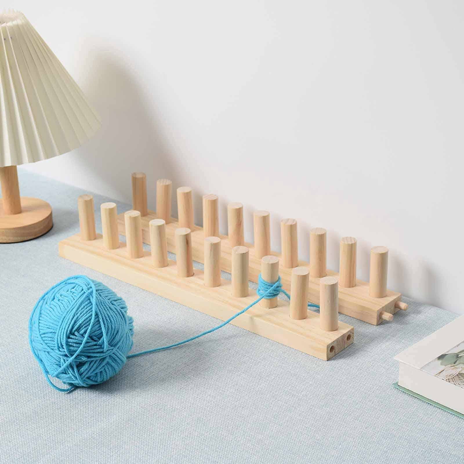 Wxqbjtam 3-Piece Set: Thick Blanket Loom, Hand Knitting Board, Extendable Wooden Loom for