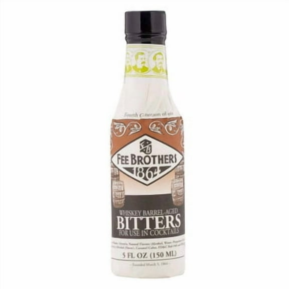 Fee Brothers Whiskey Barrel-Aged Aromatic Bitters - 5 oz cocktail mixes