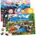 thumbnail image 1 of Puzles BenBen, paquete de 3 unidades, dinosaurios para niños de 4 a 6 años, 1 of 9