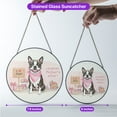 thumbnail image 5 of Happy Mother's Day Boston Terrier Love Dog Mom Heart Flower Stained Glass Suncatcher Gentleman Dog Lover Gifts Window Hanging Sign Decor - 12004, 5 of 5