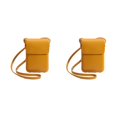 thumbnail image 4 of Becaristey Compact And Versatile Shoulder Bags Wide Application Women Handbags Small Bag yellow 2Set, 4 of 6