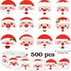 thumbnail image 3 of 500 pegatinas navideñas de Papá Noel | Pegatinas decorativas de 2,5 cm para fiestas | Pegatinas autoadhesivas de papel para manualidades y regalos, 3 of 5