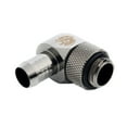 thumbnail image 1 of Bitspower G1/4" to 3/8" Barb Fitting for Soft Tubing, 90 Degree Single Rotary, Black Sparkle, 1 of 3