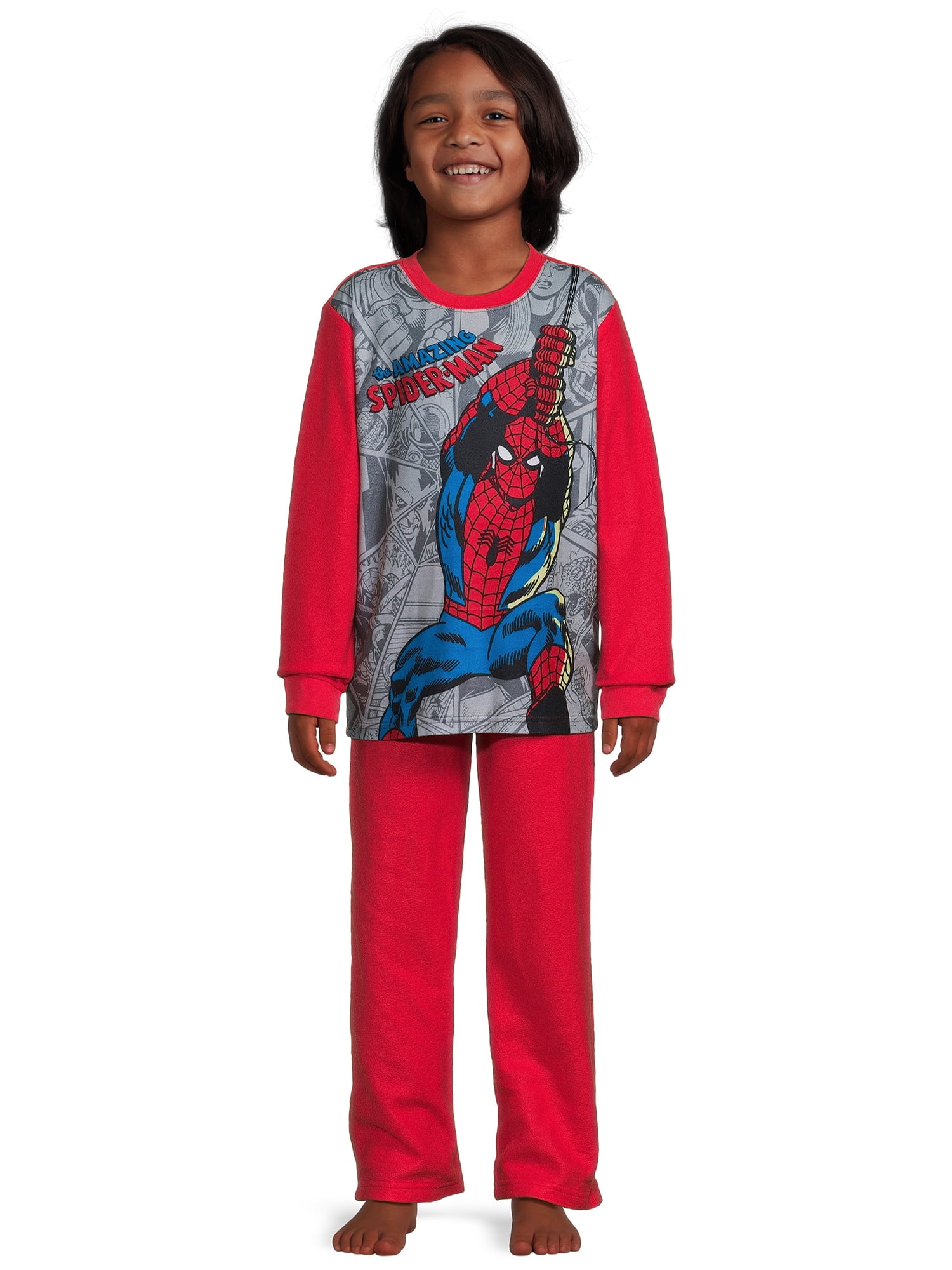 Boys Licensed Character Long Sleeve Top and Pants, 2-Piece Sleet Set, Sizes 4-12