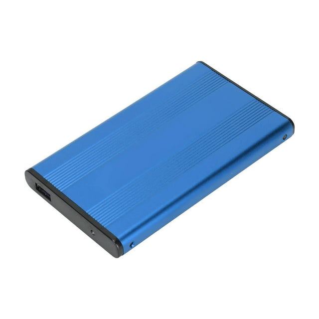 HDD Enclosure, USB2.0 Transmission Support Hot Swap USB2.0 Hard Drive Case Aluminum Alloy 2.5in For Vista For OS X For Blue