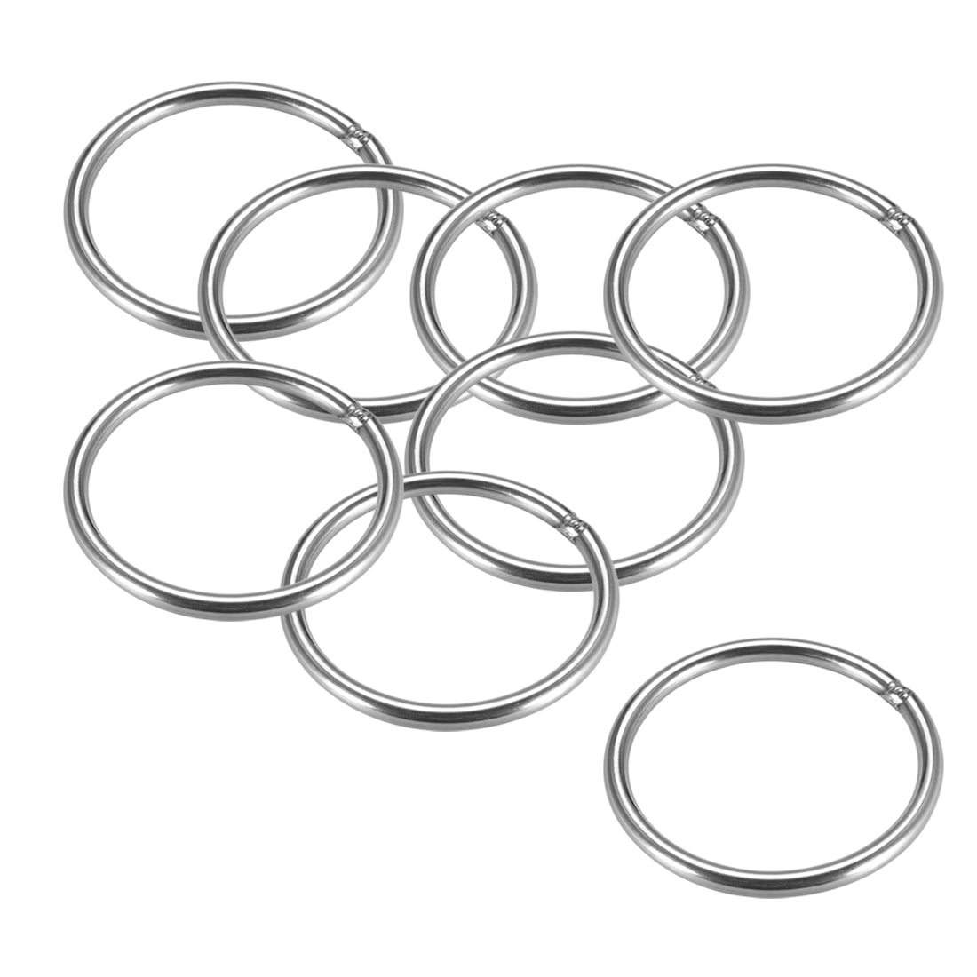 Anneau Soudé En Acier Inoxydable 304 - 6 Mm X 60 Mm, Pour Yoga, Plongée, Escalade, Décoration Marine