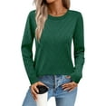 thumbnail image 6 of Maplenight Fall Sweaters for Women Crew Neck Long Sleeve Pullover Tops Knit Soft Cozy Sweater Business Casual Fall Clothes, 6 of 8