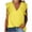 Yellow, variant on Timegard Tops for Women Chiffon Ruffle Cap Sleeve V Neck Loose Blouse Summer Vacation Casual Tops