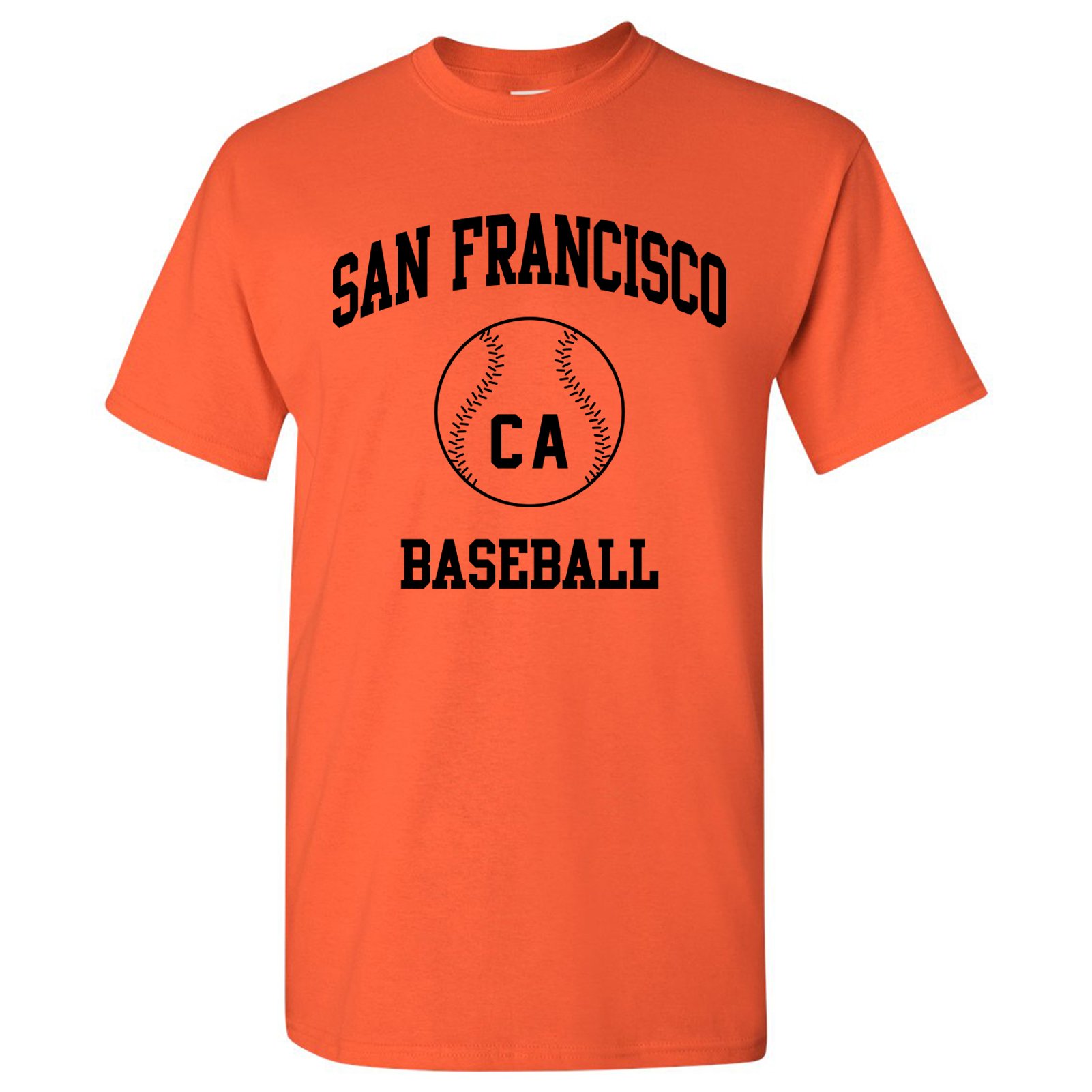 San Francisco Classic Baseball Arch Basic Cotton T-Shirt - Large - Orange - image 5 of 6