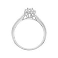 thumbnail image 5 of 3/8ctw 14KT White Gold Square Genuine Certified Diamond "Rosea" Engagement Ring by Keepsake (H-I, I2), 5 of 5