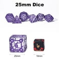 thumbnail image 2 of Cusdie 7 PCS/Set 25mm Giant DND Dice, Polyhedral Dice Set, D&D Dice for Dungeons and Dragons Pathfinder RPG MTG, 2 of 5
