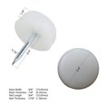 thumbnail image 2 of Deslizadores para muebles Rok SLG34WHT, 19 mm, blancos, con clavo, paquete de 25, 2 of 4