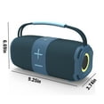 thumbnail image 6 of Babyltrl Portable Bluetooth 5.3 Speaker,9.3" Wireless Speaker with Dynamic LED Lights and Powerful 360° Sound,TWS Pairing,Outdoor Music Party Show,Blue, 6 of 9