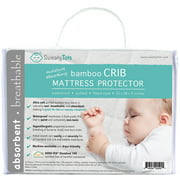 Crib Mattress Protector for Hot or Sweaty Sleepers - Waterproof Quilted Bamboo Pad / Cover / Topper for Crib and Toddler Beds