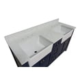 thumbnail image 6 of Yorkshire 60" Double Farmhouse Bathroom Vanity with Royal Blue Cabinet and Engineered Marble Top, 6 of 6