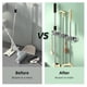 thumbnail image 4 of 2pcs 304 Stainless Steel Broom Holder 3 Racks 4 Hooks Wall Mount Mop Hanger Organizer, 4 of 5