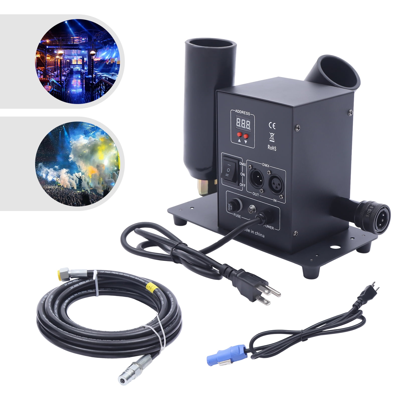 110V Magic Effect Co2 Jet DMX Machine Jet Fogger Stage Effect Fogger for Night Club Bar DJ