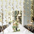 thumbnail image 6 of Party Decoration, Hanging Paper Gold Leaf Ribbon, Engagement, Birthday, Summer Natural Tea Party Decoration Supplies -Golden, 6 of 6