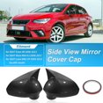 thumbnail image 2 of Cubierta de espejo lateral para Seat Ibiza 6J MK4 2008-2017, lado izquierdo y derecho, reemplazo de tapa de espejo para Seat Leon Exeo 2008-2013, fibra de carbono negra, 2 of 7