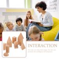 thumbnail image 2 of Milisten 1 Sets Wooden Blocks Toys Three Dimensional Shape Matching Toys Educational Plaything, 2 of 5