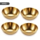 thumbnail image 4 of Yuarrent Paquete de 4 platos de sushi de salsa de acero inoxidable de condimentos cuencos de inmersión hogar cocina comedor restaurante Type4 NO4, 4 of 6