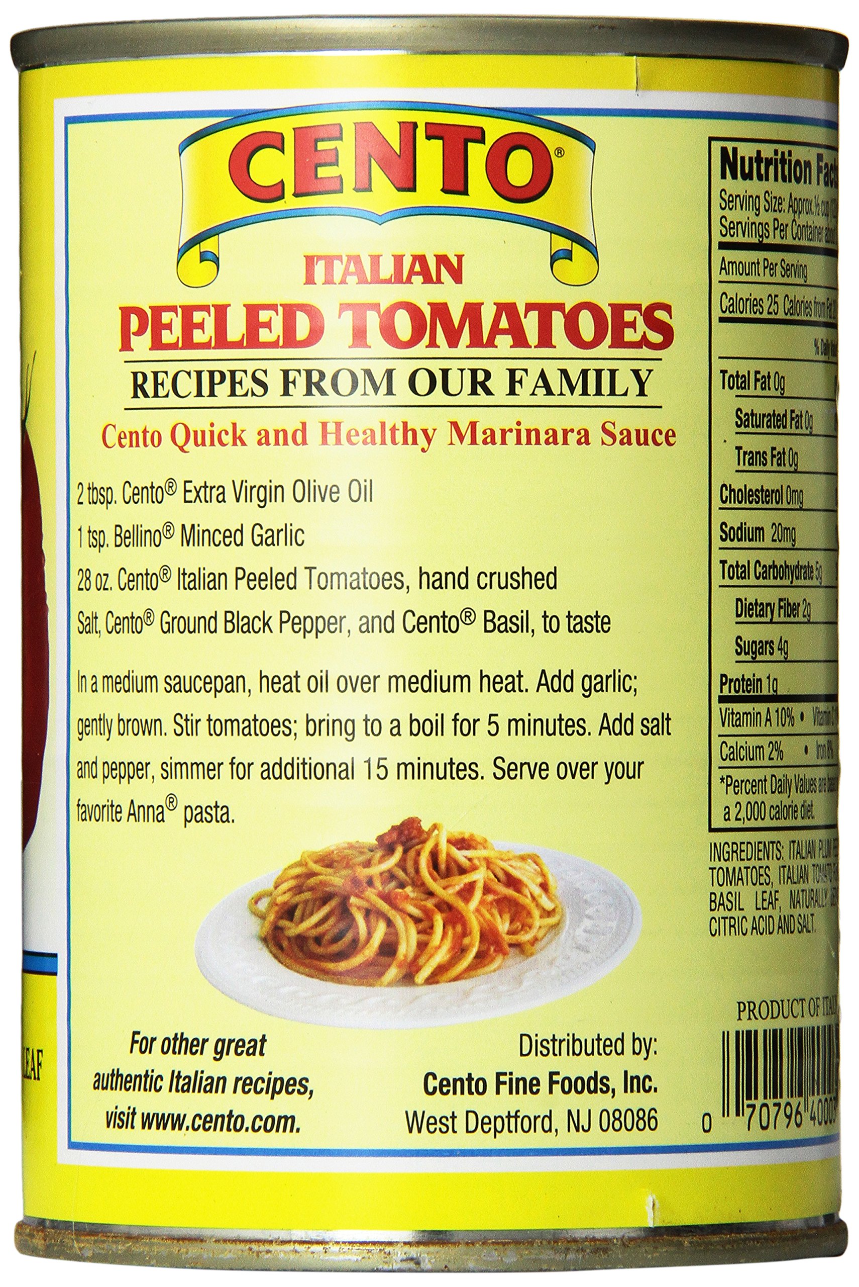 Cento Imported Italian Peeled Tomatoes, 14-Ounce Cans (Pack of 12)
