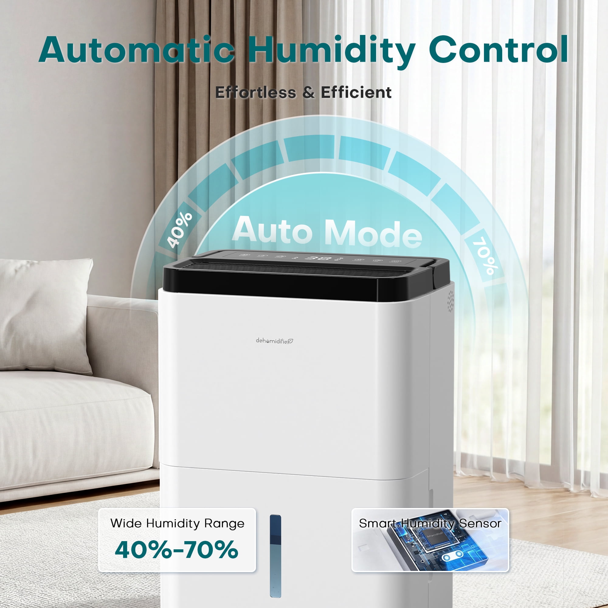 ALROCKET 10 Pint(DOE) ,Max 30 Pint Dehumidifier for Home,Basement with Drain Hose,up to 1500 Sq.Ft,38dB Ultra-Quiet,24H Timer,Smart Humidity Control,2.5L Water Tank