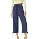 thumbnail image 2 of WILLBEST Pantalones Capri Casuales de Lino con Cordón Ajustable para Mujer, de Color Liso, Cómodos para Uso Diario. Extra Grande, 2 of 8