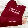 thumbnail image 3 of Women's Sweatshirts 2025 You Are Enough Sweatshirt Mental Health Sweatshirts Casual Pullover Tops Sweatshirt for Women, 3 of 5