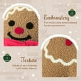 thumbnail image 4 of Phantoscope Christmas Series Decorative Chef Gingerbread Man Polyester Decorative Pillow,beige,20 x 13.5 inch, 4 of 5