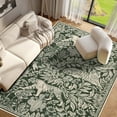 thumbnail image 2 of Garvee 5x7 Modern Abstract Print Rugs, Washable Living Room Rug Non Slip Non-Shedding Forest Tiger Floor Rugs Carpet, Soft Stain Resistant Indoor Rug for Dining Room Bedroom, Green, 2 of 9
