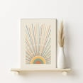 thumbnail image 6 of Boho Wall Decor Set of 3 Colorful Trendy Modern Wall Art Prints Abstract Minimalist Prints, Geometric Posters Canvas Boho Wall Art Decor for Living Room, Bedroom, Bathroom, Home (Framed 12x16"), 6 of 6