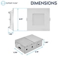 thumbnail image 4 of LUXRITE 5 In. LED Square ECO Backlit Mini Panel Light, 5CCT 2700K-5000K, 1200LM, 13W 100 Beam Dimmable ETL Rated 6 Pack, 4 of 7