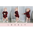 thumbnail image 4 of Younger Tree Toddler Baby Boy Girl Flannel Shirt Newborn Long Sleeve Plaid Bodysuit Clothes,Size 0-18 Months, 4 of 8