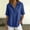 Dark Blue, variant on Womens Shirts Short Sleeve V Neck 100%Linen Short Sleeve Blouses Chiffon Tops Business Casual Outfits Summer Clothes Summer Shirts for Women Dark Blue,S
